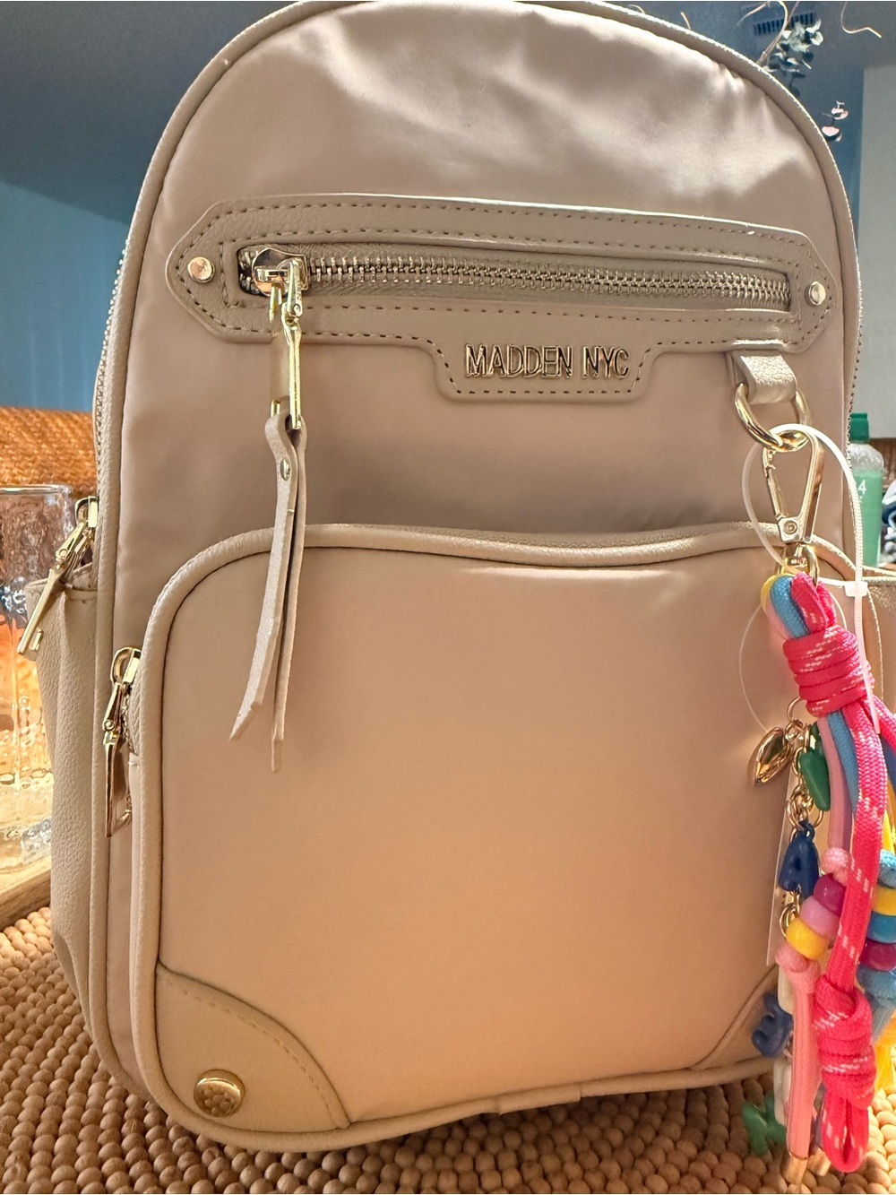 Madden NYC Women's Nude/Taupe Backpack